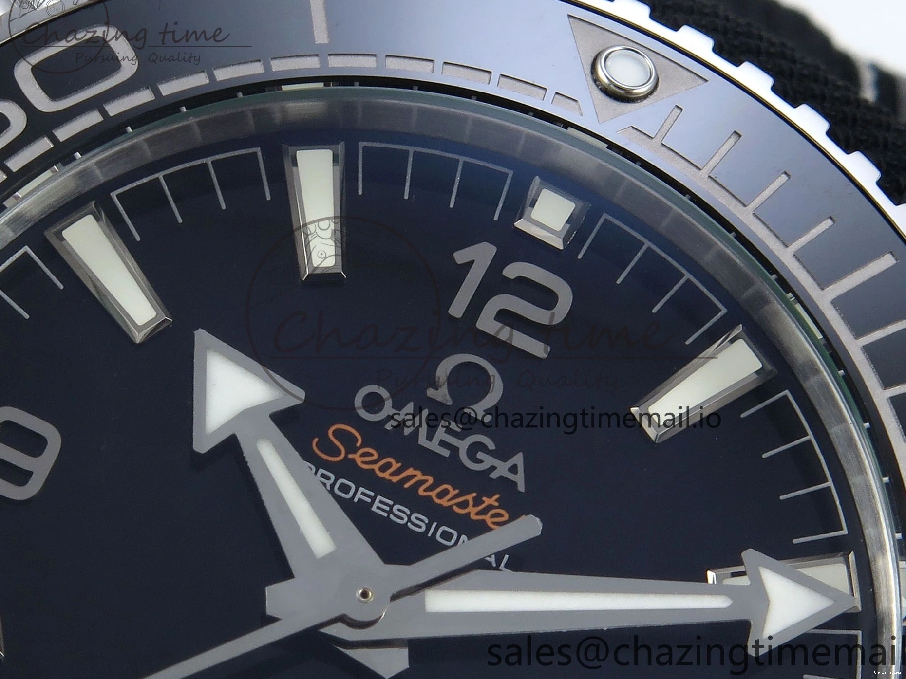 0216 Unisex Seamaster Planet Ocean 600M 43.5mm SS SCF 1:1 Best Edition Black Bezel Black Dial on Black Rubber Strap A8900 Super Clone 7664